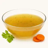 Bouillon, Gemüse, zubereitet
