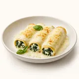 Cannelloni con ricotta e spinaci, preparati