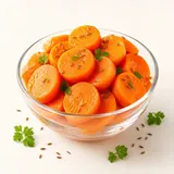 Carrot, steamed (without addition of salt)