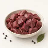 Roe (deer), ragout, raw