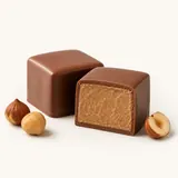Chocolat au lait fourré à la crème (Gianduja, Nougat)