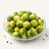 Brussel sprouts, steamed (without addition of salt)