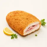 Cordon bleu from chicken, fried