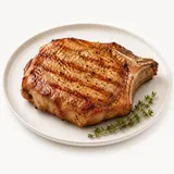 chop (average of veal, pork, lamb), pan fried (without addition of fat and salt)