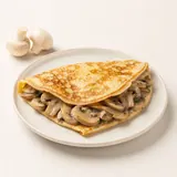 Crêpe aux champignons, préparée