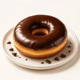 Donut mit Schokoladen-Glasur