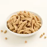 Geschnetzeltes, vegan aus Soja-oder Erbsenprotein, roh