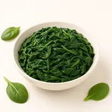 Spinach, steamed (without addition of salt)