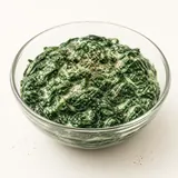 Spinach in cream sauce, cooked