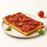 Gateau aux tomates, cuit au four (pâte feuilletée)