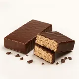 Gaufrette fourrée et enrobée de chocolat