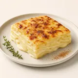Gratin de pommes de terre dauphinois, préparé