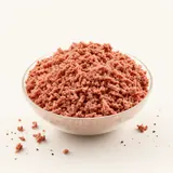 Gehacktes, vegan aus Soja-oder Erbsenprotein, roh