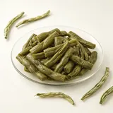 Haricot vert sec, mis à tremper, cuit à la vapeur (sans adjonction de sel)