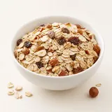 Müeslimischung, Getreideflocken mit Früchten und Nüssen, ungesüsst