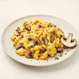 Oeufs brouillés aux champignons, préparés