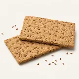Crispbread, wholemeal, with linseeds