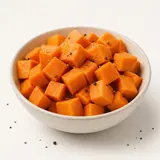 Patate douce, à la vapeur (sans adjonction de sel)