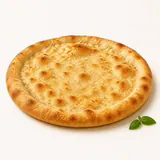 Pizza dough (with olive oil), baked