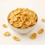 Fiocchi di cereali croccanti, a base di frumento integrale e riso, naturale