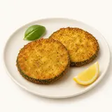 Piccata de courgette, préparée
