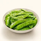 Sugar pea, steamed (without addition of salt)