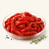 Poivron, rouge, à l'étuvée (sans adjonction de graisse ni de sel)