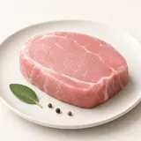 Pork, round, schnitzel, raw