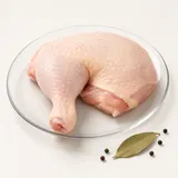Chicken, leg, with skin, raw