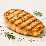 Chicken, brest (schnitzel, ground), pan fried (without addition of fat and salt)