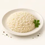 Risotto sans fromage, cuit