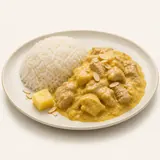 Riz Casimir con vitello, preparato