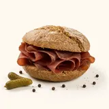 Sandwich (pain bis) à la viande séchée