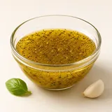 Salsa per insalata italiana, fatta in casa (con olio d'oliva)