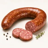 Saucisson sausage, cooked (without addition of fat and salt)