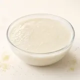 Semoule, préparée (avec du lait partiellement écrémé, sans adjonction de sucre)