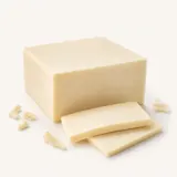Cheese substitute, made from coconut oil and starch