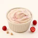 Yogurt substitute, soy-based. with fruit or flavour, with sugar, with calcium and vitamins fortified
