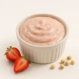 Yogurt substitute, soy-based, with fruits or flavour, with sugar