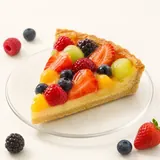 Torta di frutta, fatta in casa, pasta frolla dolce (media)