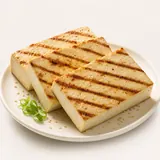 Tofu, firm, plain (average), roasted (without addition of fat and salt)