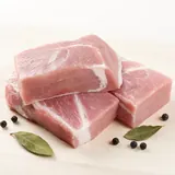 Pork (average excluding offal, chop, knuckle), raw